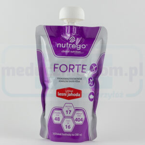 Nutrego Forte 200 ml Poziomkowy wysokokaloryczna, wysokobiałkowa dieta